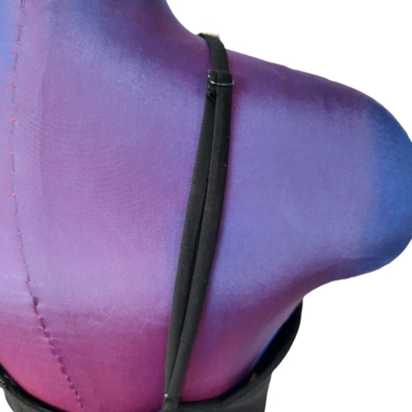 Blondie Nites Prom Dress Nude and Black Tulle Lace A-Line Dress Size 11 Juniors - Picture 7 of 12